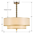 CRYSTORAMA, LUXO DRUM SHADE CHANDELIER, CHANDELIER LIGHT