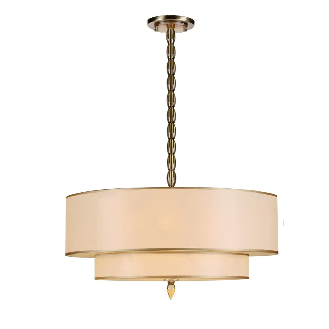 CRYSTORAMA, LUXO DRUM SHADE CHANDELIER, CHANDELIER LIGHT