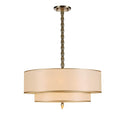 CRYSTORAMA, LUXO DRUM SHADE CHANDELIER, CHANDELIER LIGHT