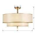CRYSTORAMA, LUXO SEMI FLUSH MOUNT, FLUSH MOUNT CEILING LIGHTS