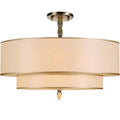 CRYSTORAMA, LUXO DRUM SHADE CHANDELIER, CHANDELIER LIGHT
