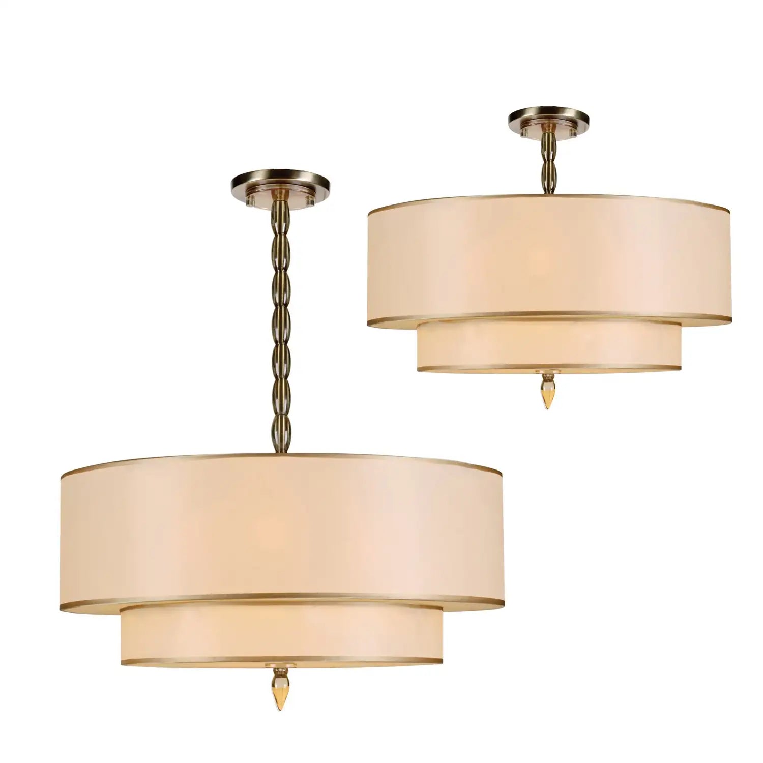 CRYSTORAMA, LUXO DRUM SHADE CHANDELIER, CHANDELIER LIGHT