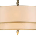 CRYSTORAMA, LUXO DRUM SHADE CHANDELIER, CHANDELIER LIGHT