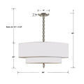 CRYSTORAMA, LUXO DRUM SHADE CHANDELIER, CHANDELIER LIGHT