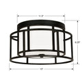 CRYSTORAMA, BRIAN PATRICK FLYNN HULTON FLUSH MOUNT, FLUSH MOUNT CEILING LIGHTS