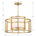 CRYSTORAMA, BRIAN PATRICK FLYNN HULTON LUXE LANTERN CHANDELIER, CHANDELIER LIGHT