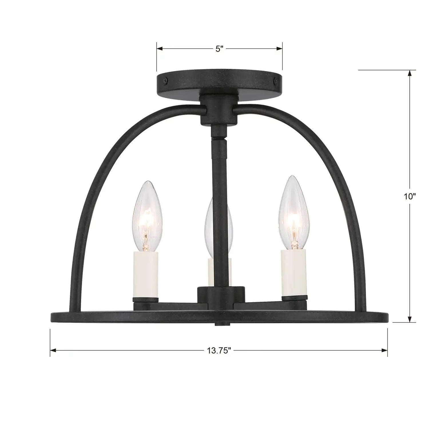 CRYSTORAMA, ABBOTT SEMI FLUSH MOUNT, FLUSH MOUNT CEILING LIGHTS