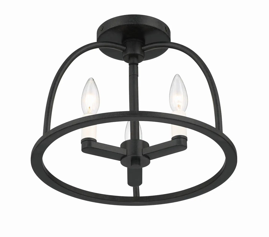CRYSTORAMA, ABBOTT SEMI FLUSH MOUNT, FLUSH MOUNT CEILING LIGHTS