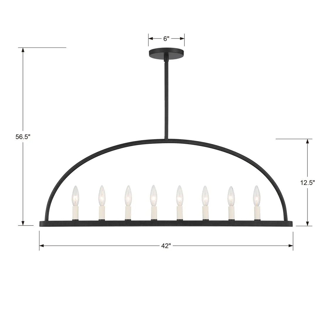 CRYSTORAMA, ABBOTT LINEAR CHANDELIER, CHANDELIER LIGHT