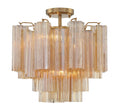 CRYSTORAMA, ADDIS SEMI FLUSH MOUNT, FLUSH MOUNT CEILING LIGHTS 