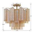 CRYSTORAMA, ADDIS SEMI FLUSH MOUNT, FLUSH MOUNT CEILING LIGHTS