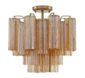 CRYSTORAMA, ADDIS SEMI FLUSH MOUNT, FLUSH MOUNT CEILING LIGHTS 