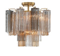 CRYSTORAMA, ADDIS SEMI FLUSH MOUNT, FLUSH MOUNT CEILING LIGHTS 