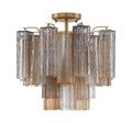 CRYSTORAMA, ADDIS SEMI FLUSH MOUNT, FLUSH MOUNT CEILING LIGHTS 