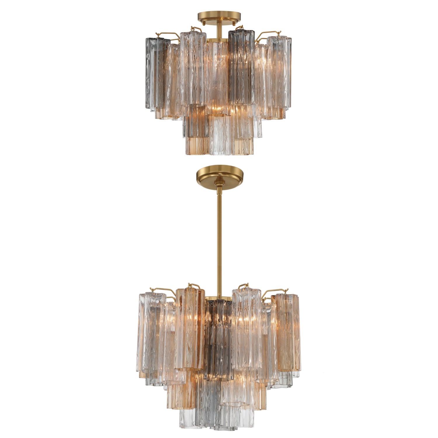 CRYSTORAMA, ADDIS SEMI FLUSH MOUNT, FLUSH MOUNT CEILING LIGHTS 