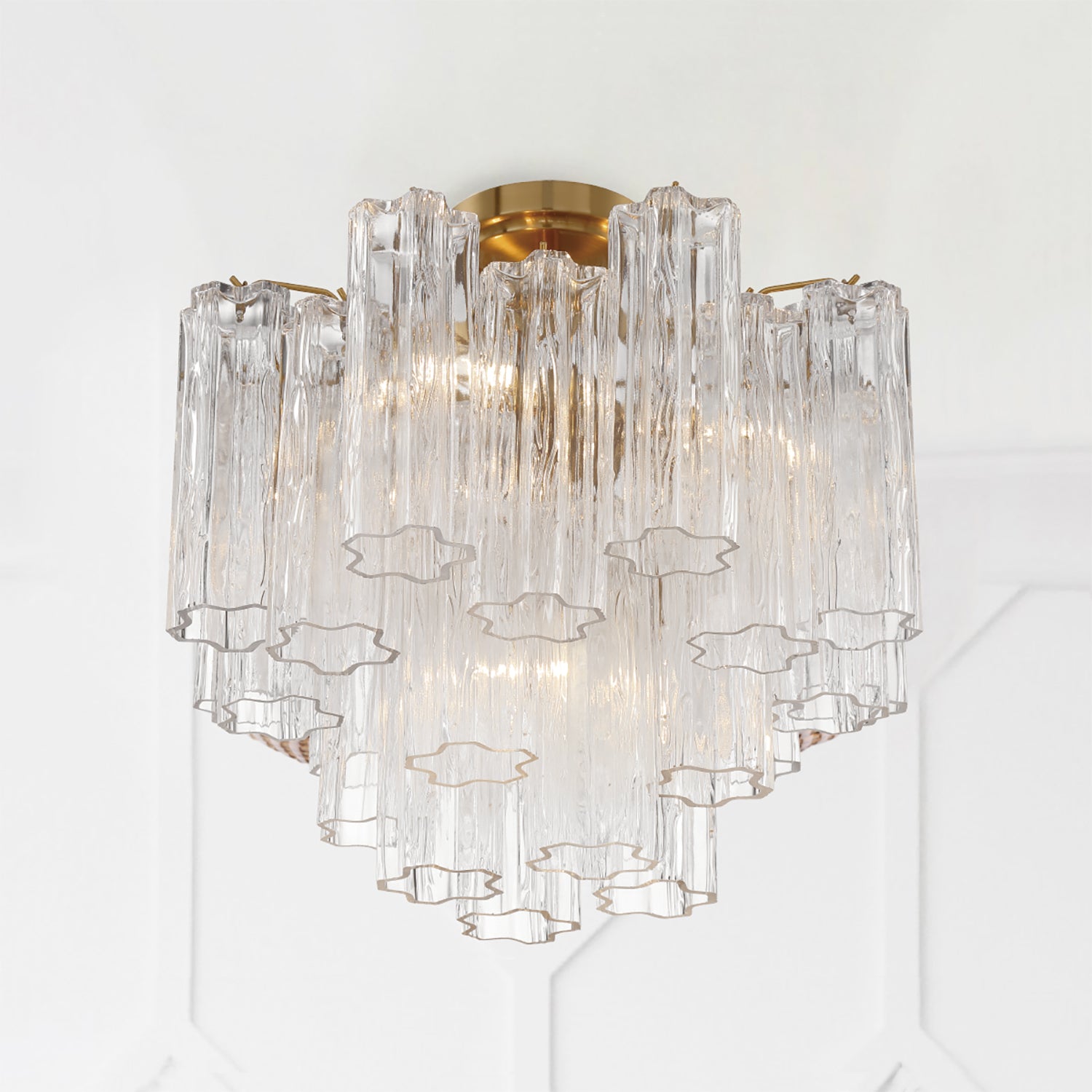 CRYSTORAMA, ADDIS SEMI FLUSH MOUNT, FLUSH MOUNT CEILING LIGHTS 