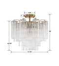 CRYSTORAMA, ADDIS SEMI FLUSH MOUNT, FLUSH MOUNT CEILING LIGHTS