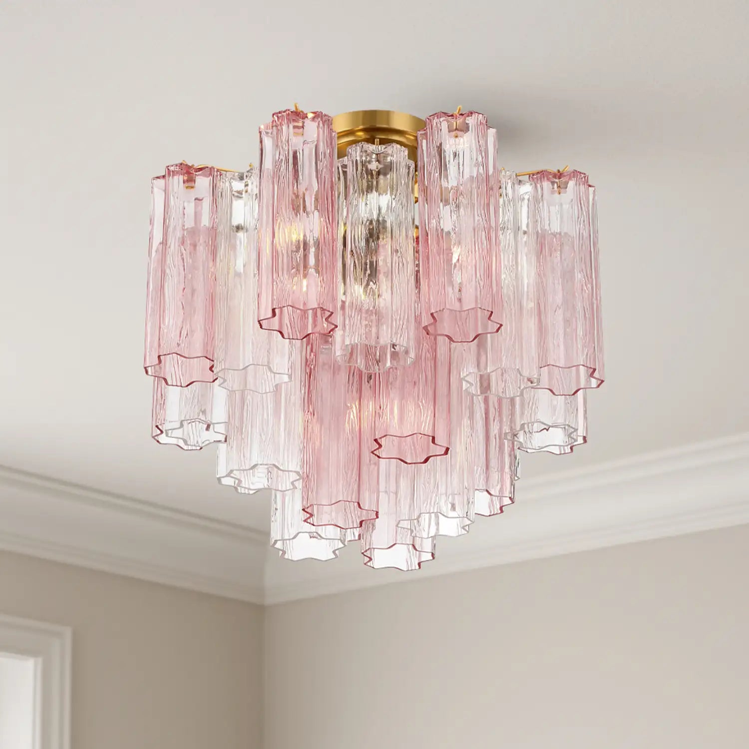 CRYSTORAMA, ADDIS SEMI FLUSH MOUNT, FLUSH MOUNT CEILING LIGHTS