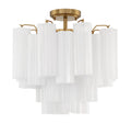 CRYSTORAMA, ADDIS SEMI FLUSH MOUNT, FLUSH MOUNT CEILING LIGHTS 