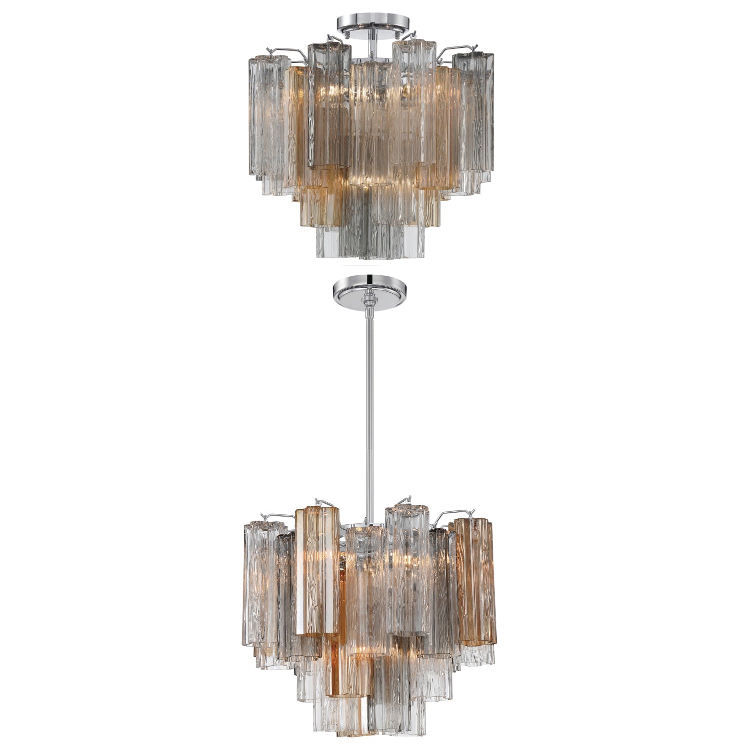 CRYSTORAMA, ADDIS SEMI FLUSH MOUNT, FLUSH MOUNT CEILING LIGHTS 