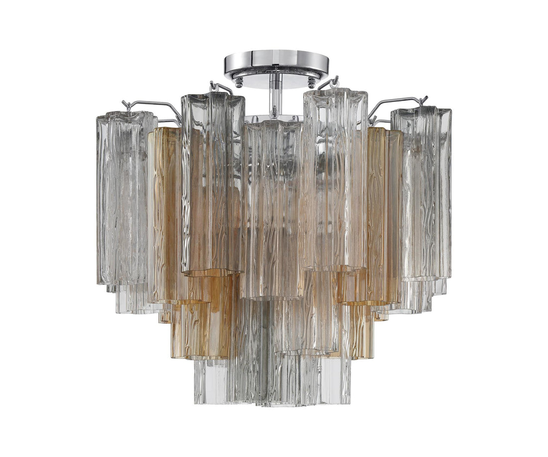 CRYSTORAMA, ADDIS SEMI FLUSH MOUNT, FLUSH MOUNT CEILING LIGHTS
