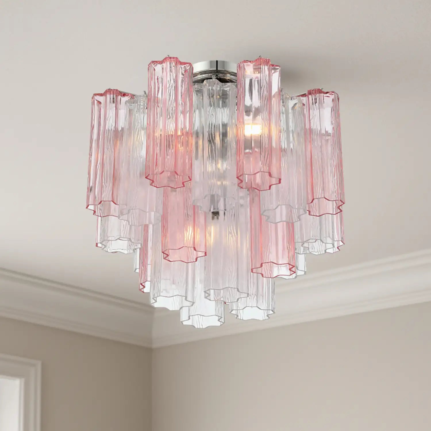 CRYSTORAMA, ADDIS SEMI FLUSH MOUNT, FLUSH MOUNT CEILING LIGHTS
