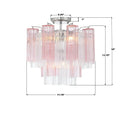 CRYSTORAMA, ADDIS SEMI FLUSH MOUNT, FLUSH MOUNT CEILING LIGHTS