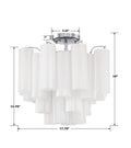 CRYSTORAMA, ADDIS SEMI FLUSH MOUNT, FLUSH MOUNT CEILING LIGHTS