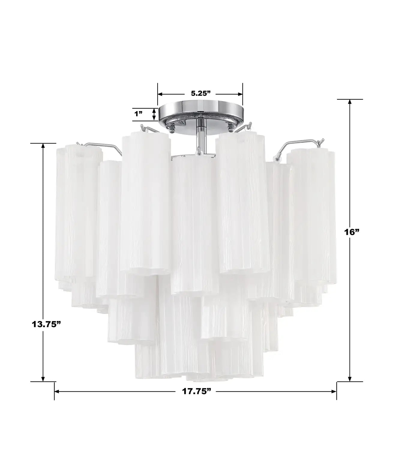 CRYSTORAMA, ADDIS SEMI FLUSH MOUNT, FLUSH MOUNT CEILING LIGHTS