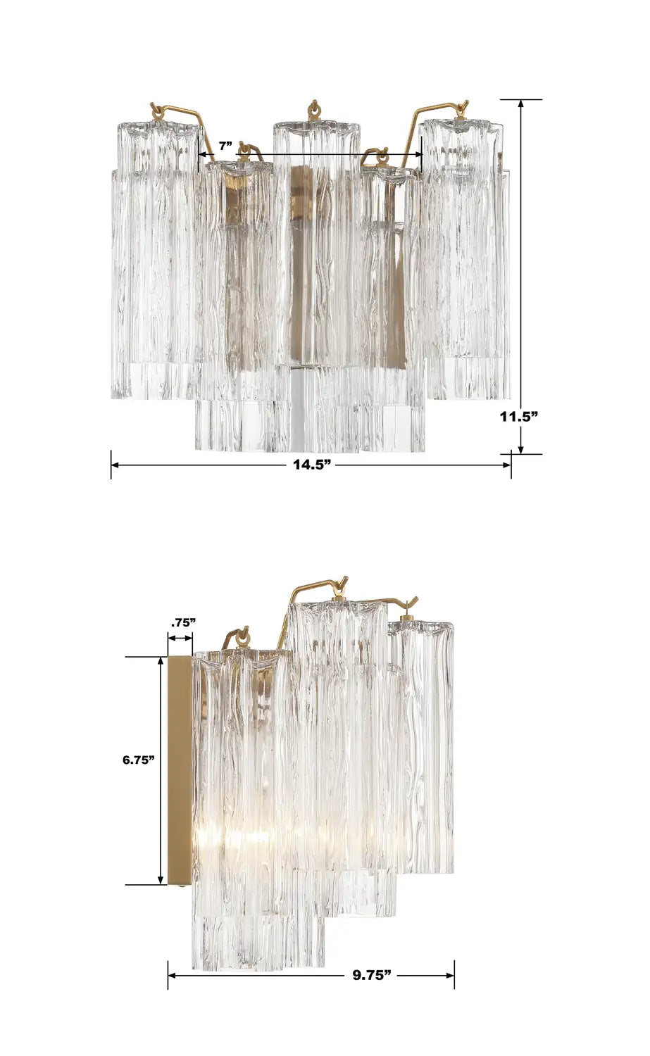 CRYSTORAMA, ADDIS SCONCE, WALL SCONCES