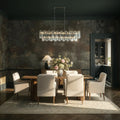 CRYSTORAMA, ADDIS LINEAR CHANDELIER, CHANDELIER LIGHT