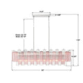 CRYSTORAMA, ADDIS LINEAR CHANDELIER, CHANDELIER LIGHT