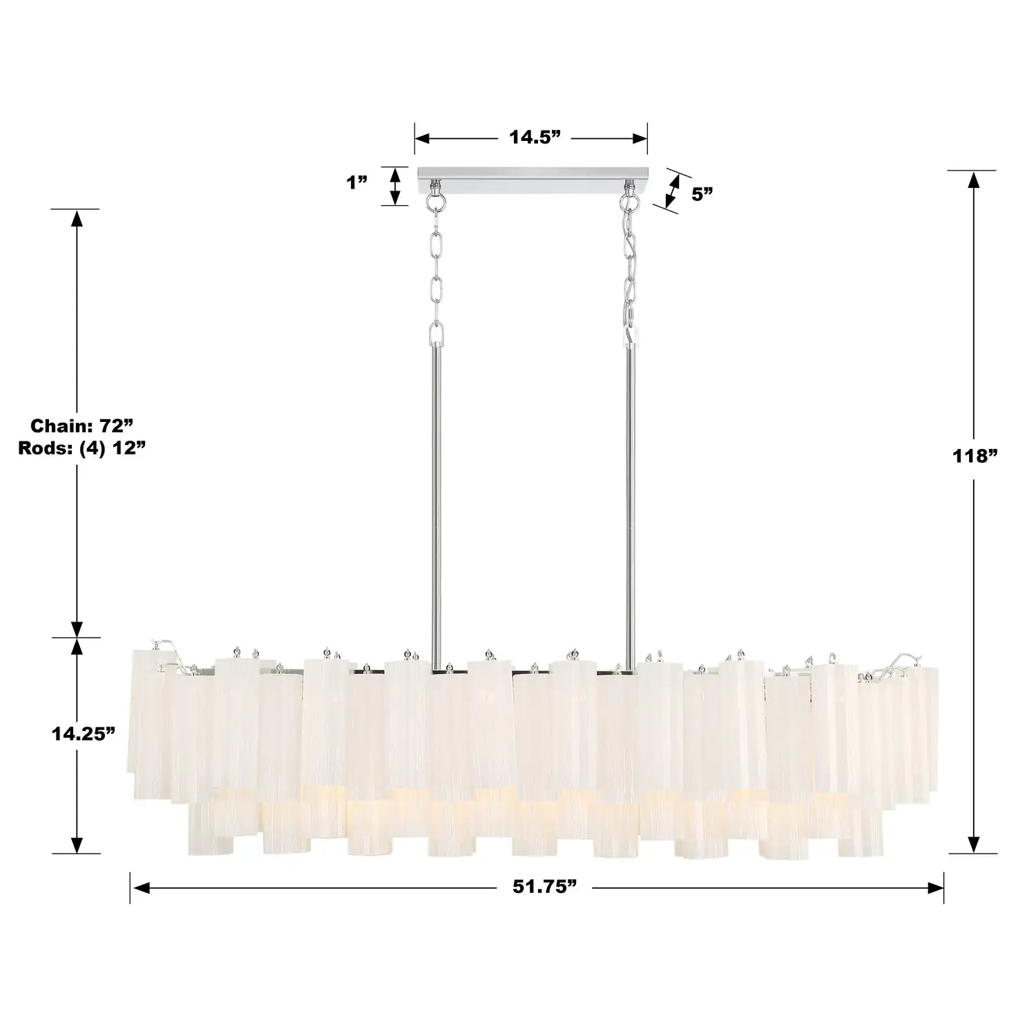 CRYSTORAMA, ADDIS LINEAR CHANDELIER, CHANDELIER LIGHT