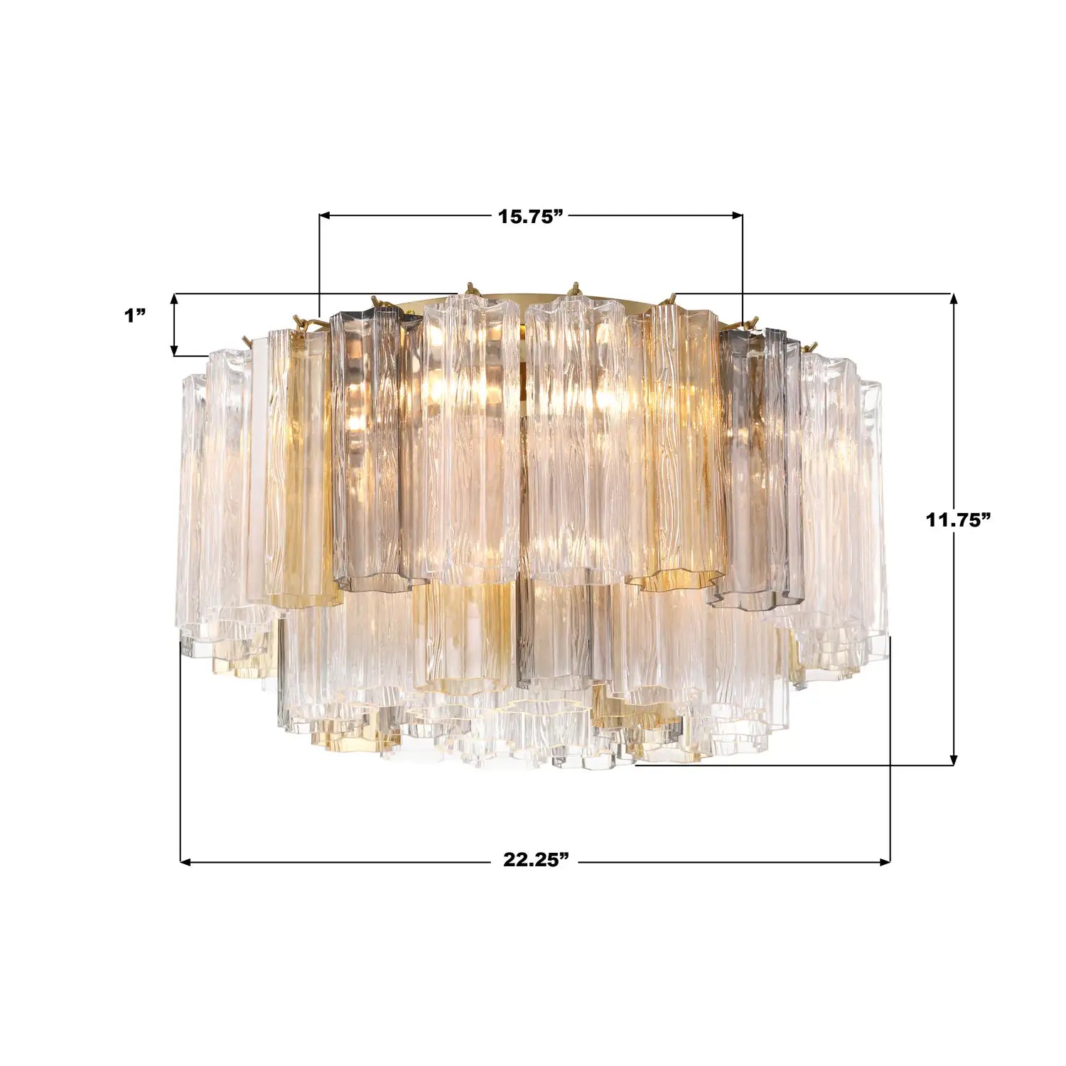 CRYSTORAMA, ADDIS FLUSH MOUNT, FLUSH MOUNT CEILING LIGHTS