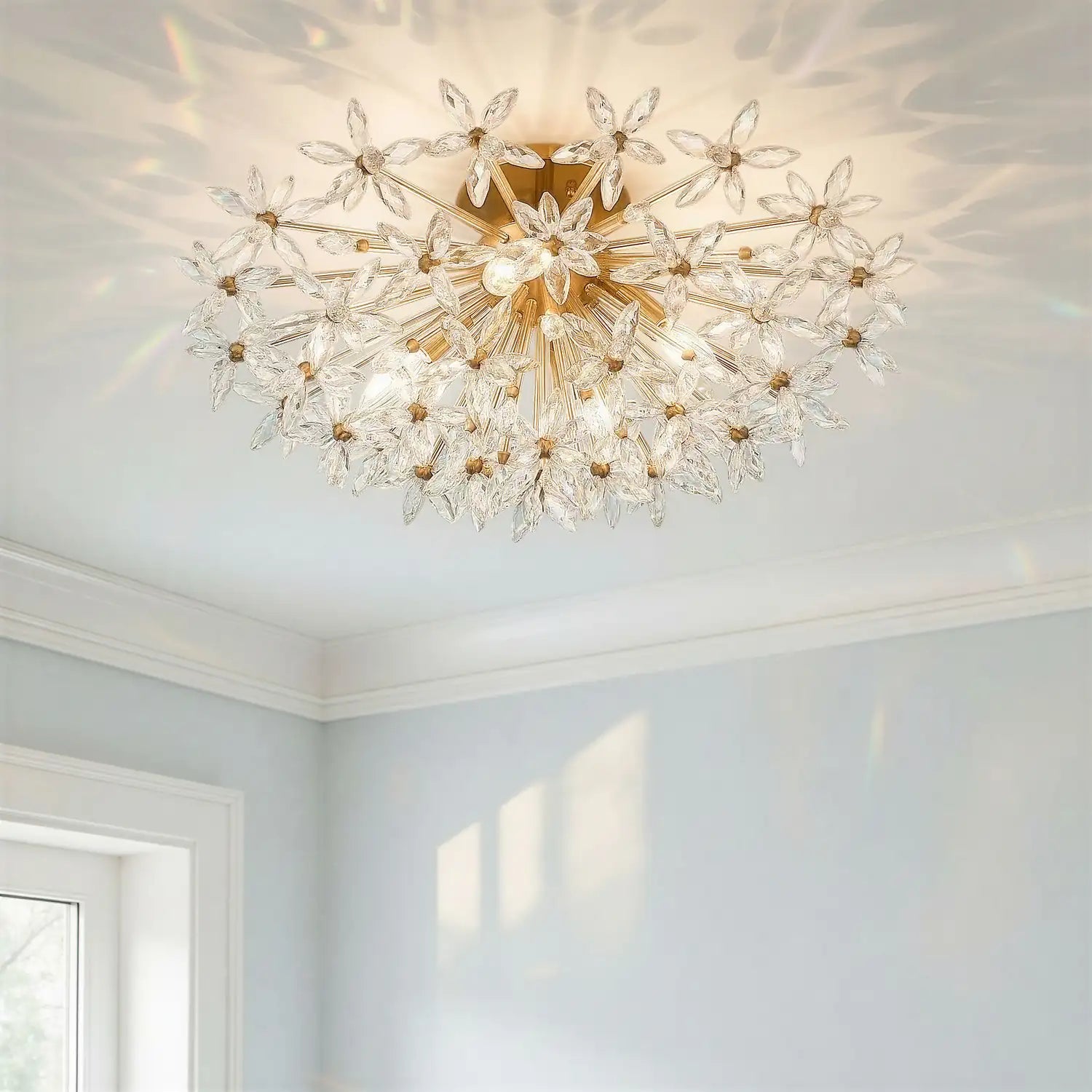 CRYSTORAMA, ADLEY SEMI FLUSH MOUNT, FLUSH MOUNT CEILING LIGHTS
