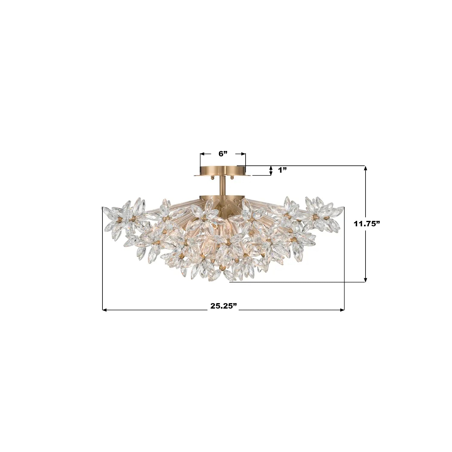 CRYSTORAMA, ADLEY SEMI FLUSH MOUNT, FLUSH MOUNT CEILING LIGHTS