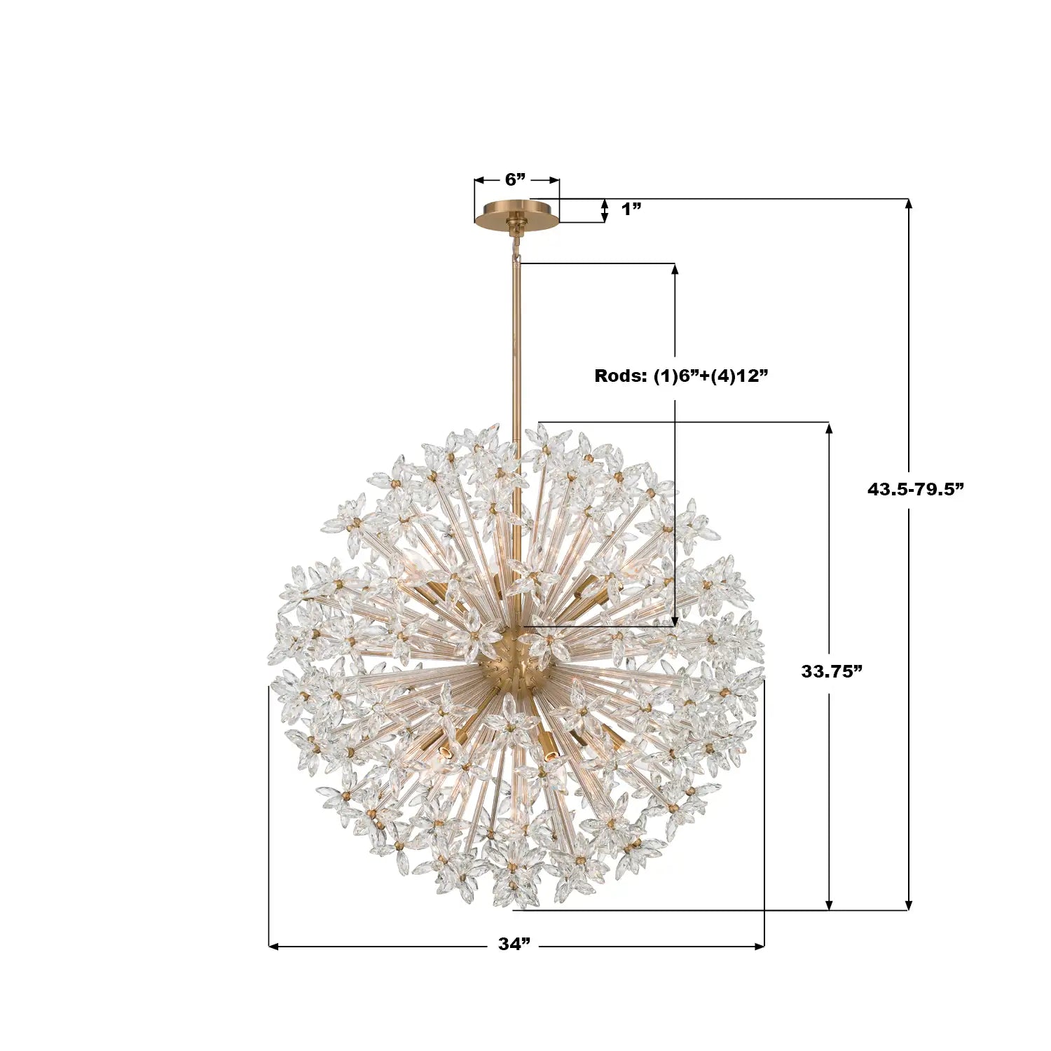 CRYSTORAMA, ADLEY CHANDELIER, CHANDELIER LIGHT