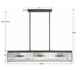 CRYSTORAMA, ALISTER LINEAR CHANDELIER, CHANDELIER LIGHT