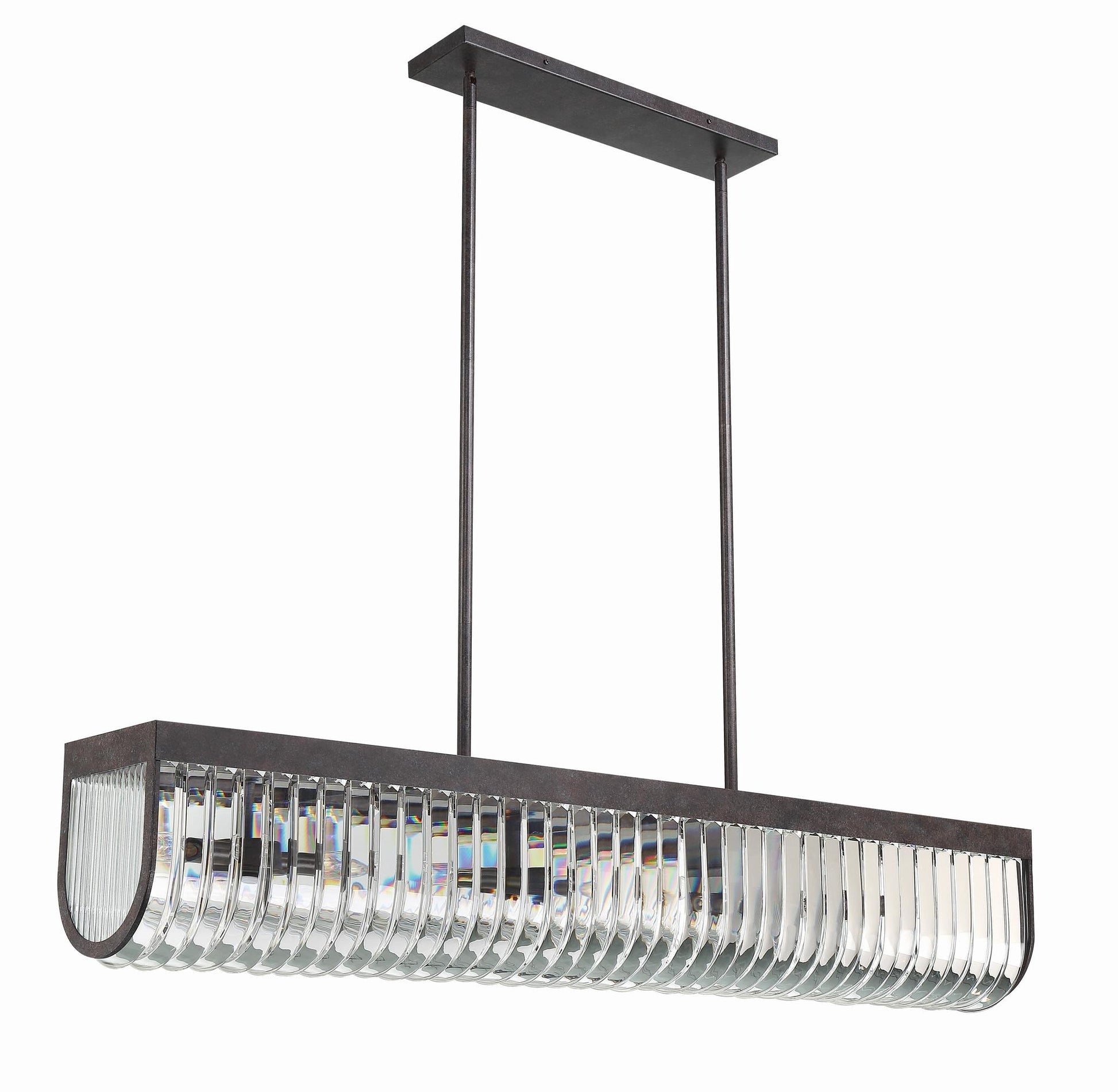 CRYSTORAMA, ALISTER LINEAR CHANDELIER, CHANDELIER LIGHT