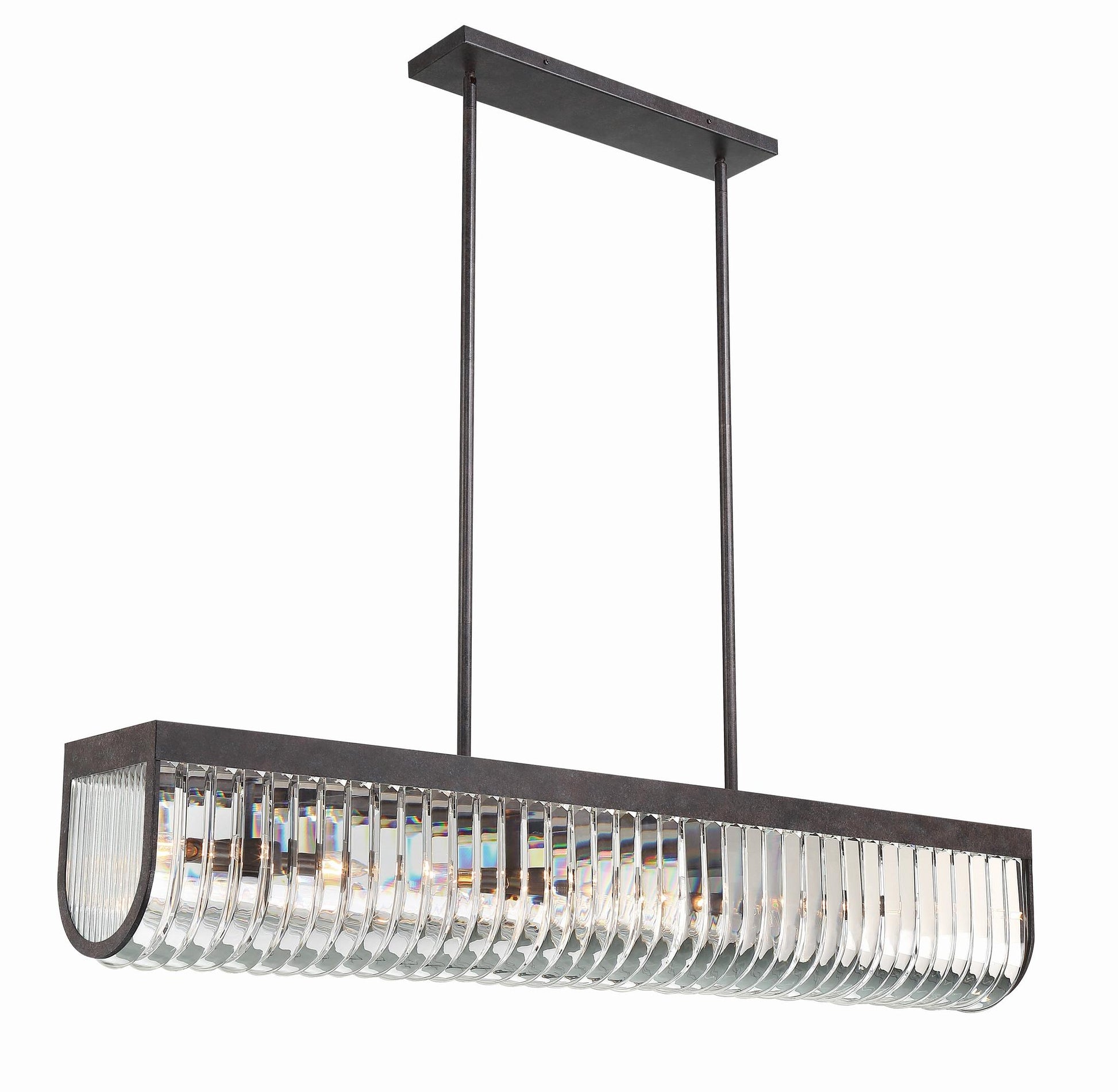 CRYSTORAMA, ALISTER LINEAR CHANDELIER, CHANDELIER LIGHT