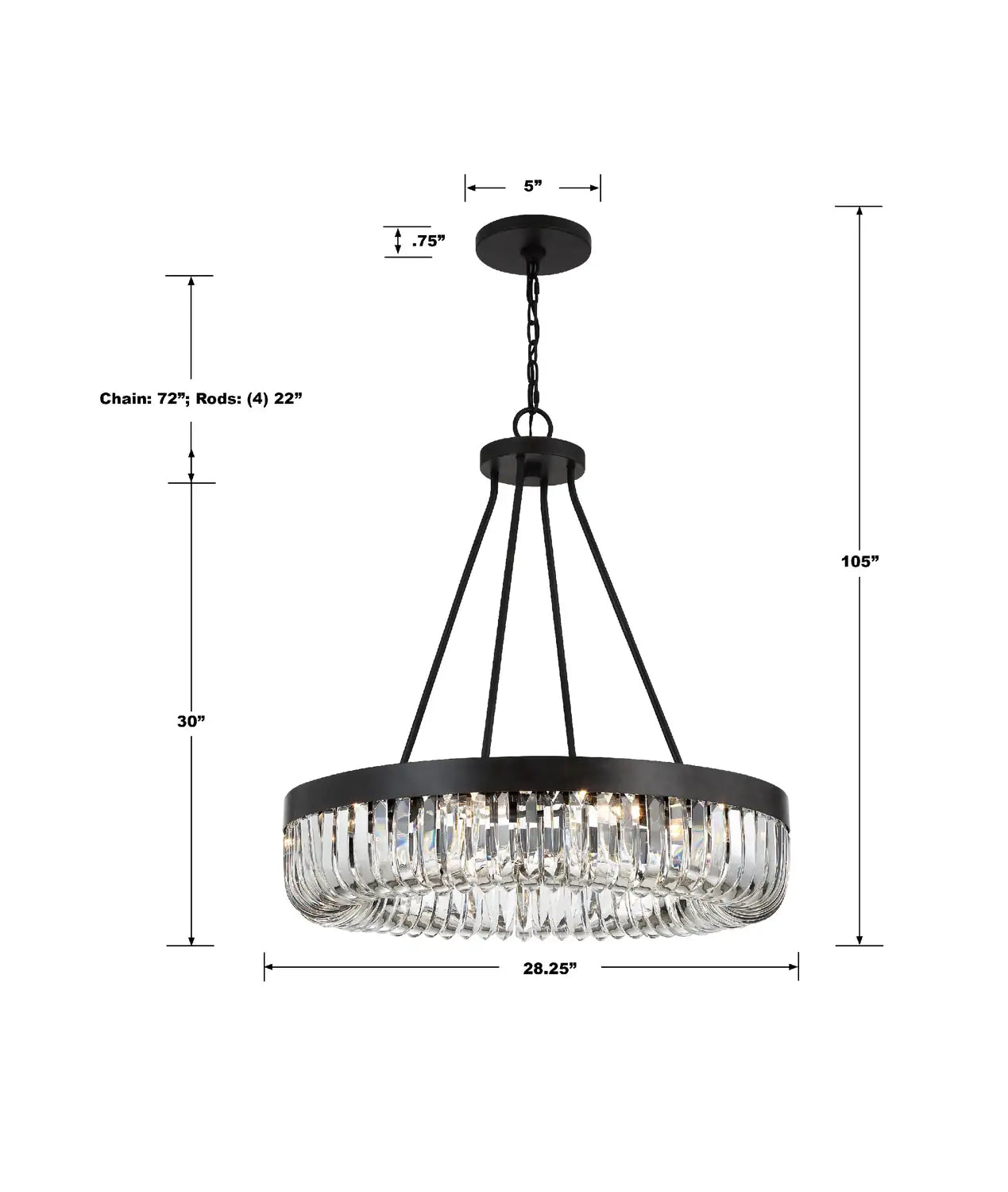 CRYSTORAMA, ALISTER CHANDELIER, CHANDELIER LIGHT