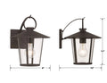 CRYSTORAMA, ANDOVER OUTDOOR SCONCE, OUTDOOR WALL LIGHTS