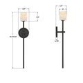 CRYSTORAMA, ARAGON LED SCONCE, WALL SCONCES