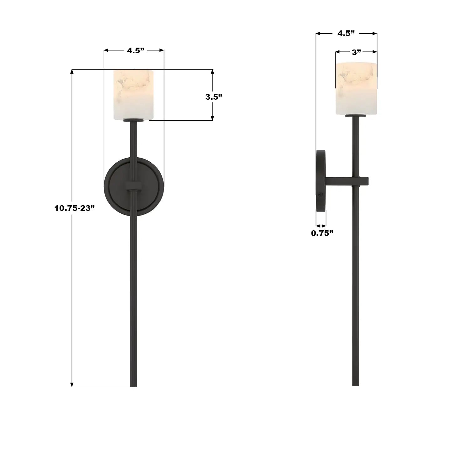 CRYSTORAMA, ARAGON LED SCONCE, WALL SCONCES