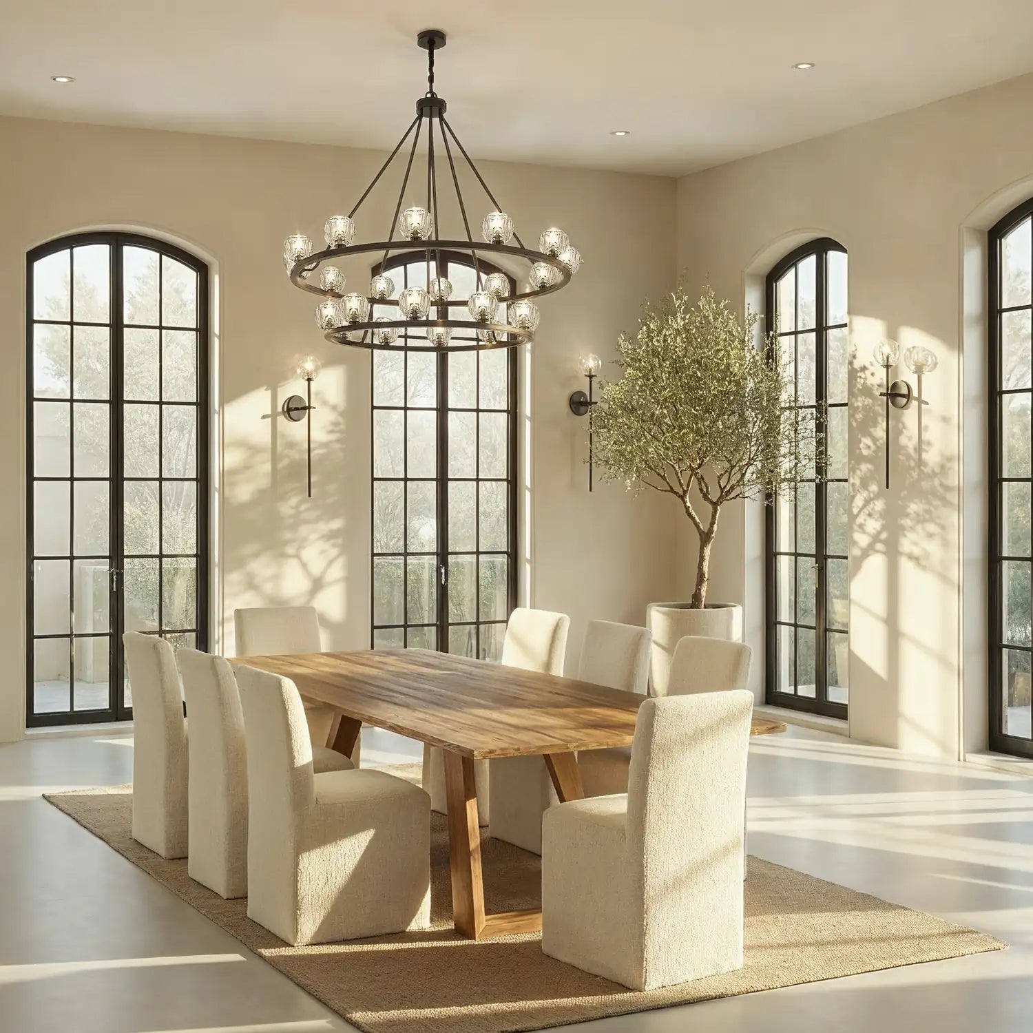 CRYSTORAMA, ARAGON LED SCONCE, WALL SCONCES