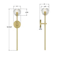 CRYSTORAMA, ARAGON LED SCONCE, WALL SCONCES