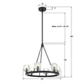CRYSTORAMA, ARAGON LED CHANDELIER, CHANDELIER LIGHT