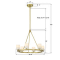 CRYSTORAMA, ARAGON LED SOFT CHANDELIER, CHANDELIER LIGHT