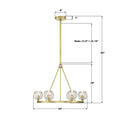 CRYSTORAMA, ARAGON LED SOFT CHANDELIER, CHANDELIER LIGHT