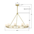 CRYSTORAMA, ARAGON LED SOFT CHANDELIER, CHANDELIER LIGHT